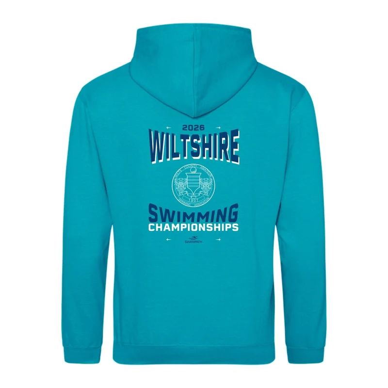 Wiltshire County ASA County Championships 2026 Hoodie - Lagoon Blue