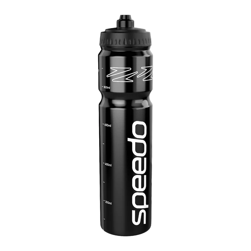 Speedo 1 Litre Water Bottle - Black/White