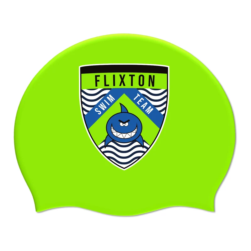 Flixton Swimming Club Team Silicone Suede Swimming Cap