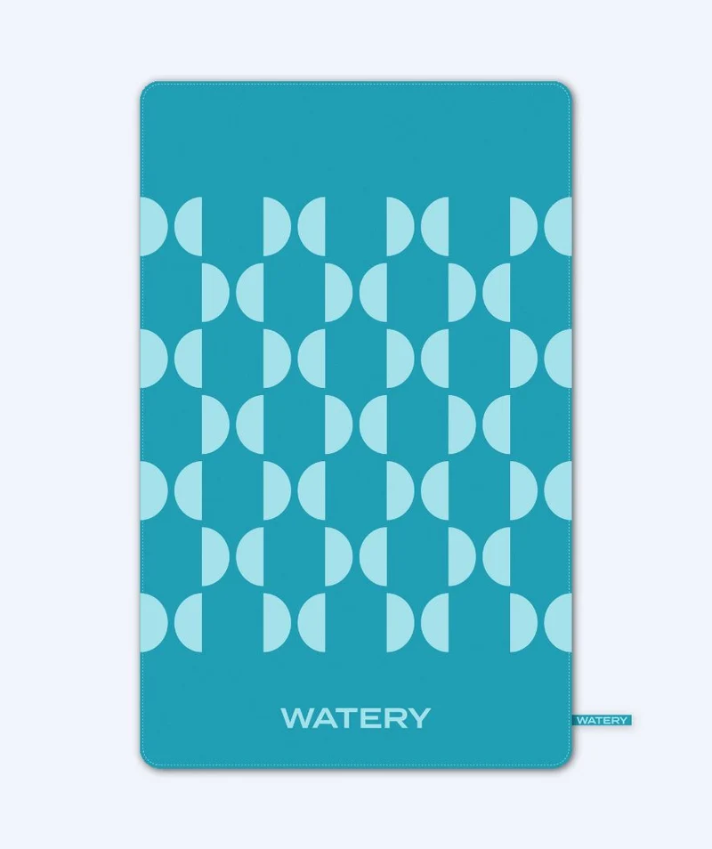 Watery Mikrofaser Badetuch (175 x 110 cm) - Rafferty - Ocean Blue