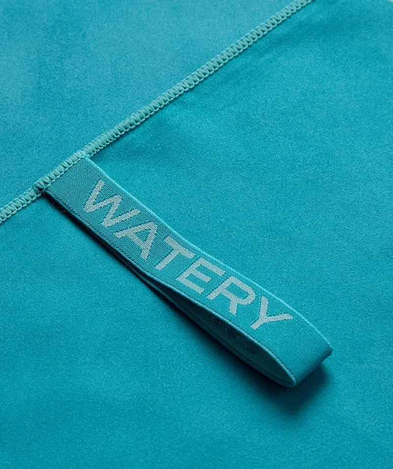 Watery Mikrofaser Badetuch (175 x 110 cm) - Rafferty - Ocean Blue
