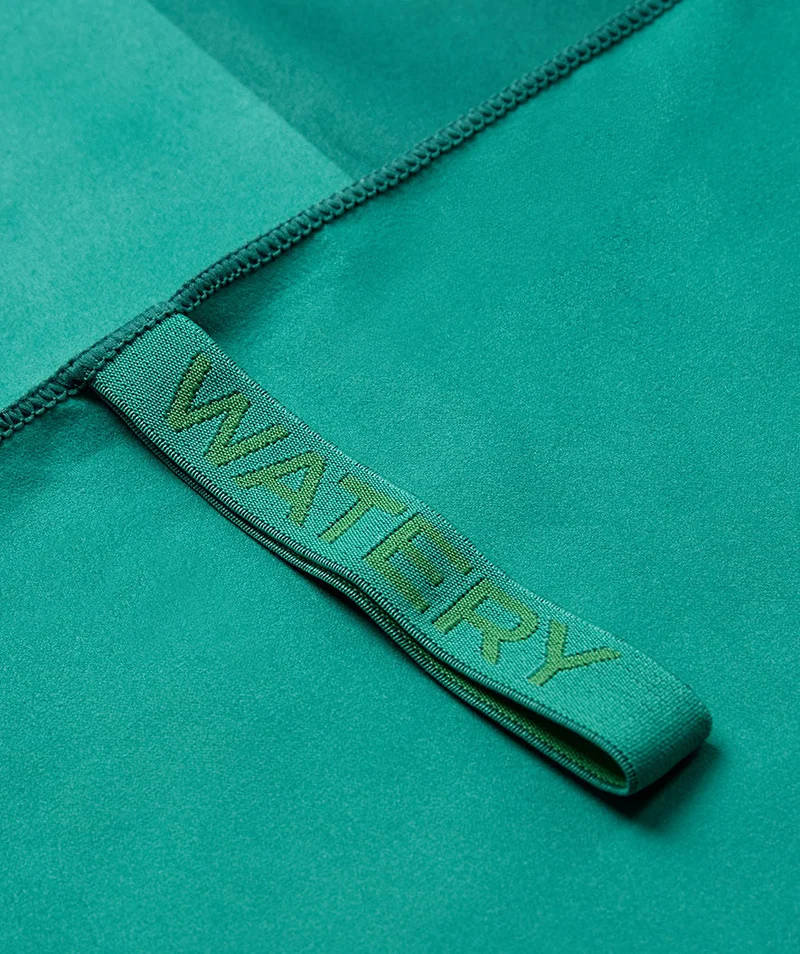 Watery Mikrofaser Badetuch (175 x 110 cm) - Rafferty - Dust Green