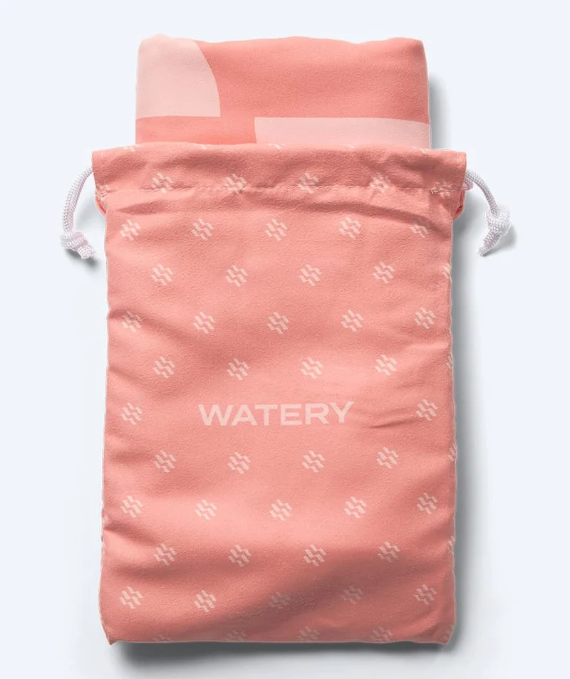 Watery Mikrofaser Badetuch (175 x 110 cm) - Rafferty - Blurish Rosa