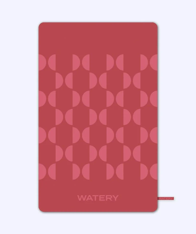 Watery Mikrofaser Badetuch (175 x 110 cm) - Rafferty - Rot