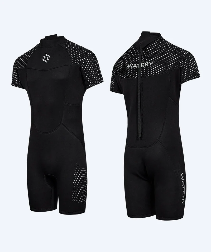 Watery Neoprenanzug für Herren - Kurzarm Duncan (3mm) - Schwarz