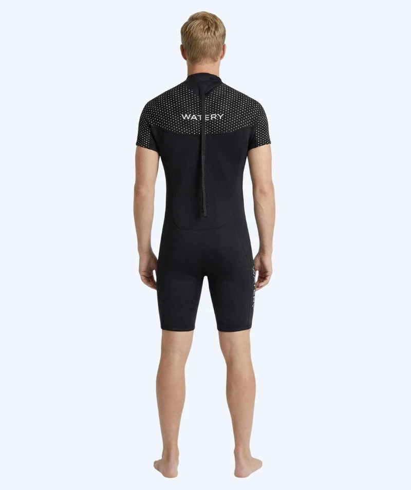 Watery Neoprenanzug für Herren - Kurzarm Duncan (3mm) - Schwarz