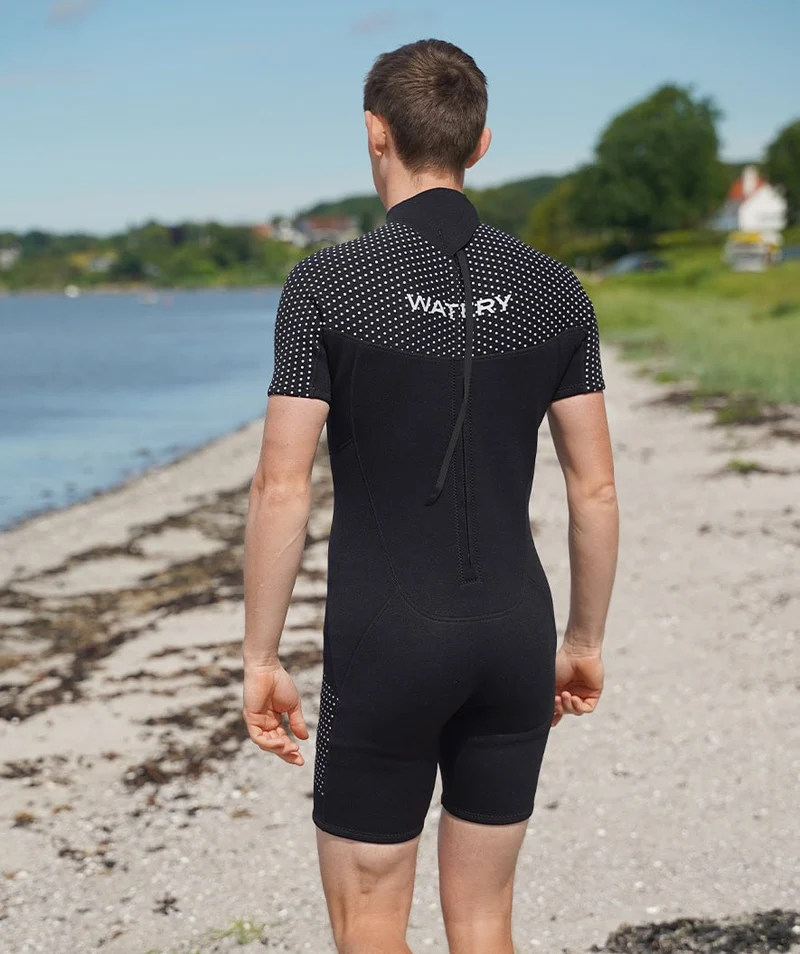 Watery Neoprenanzug für Herren - Kurzarm Duncan (3mm) - Schwarz
