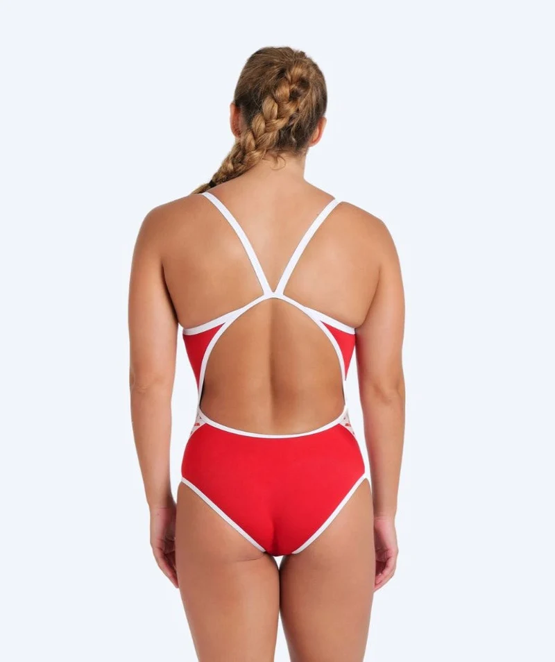 Arena Badeanzug für Damen - Icons Super Fly - Rot/Weiß