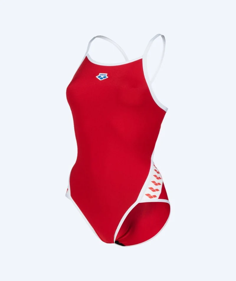 Arena Badeanzug für Damen - Icons Super Fly - Rot/Weiß
