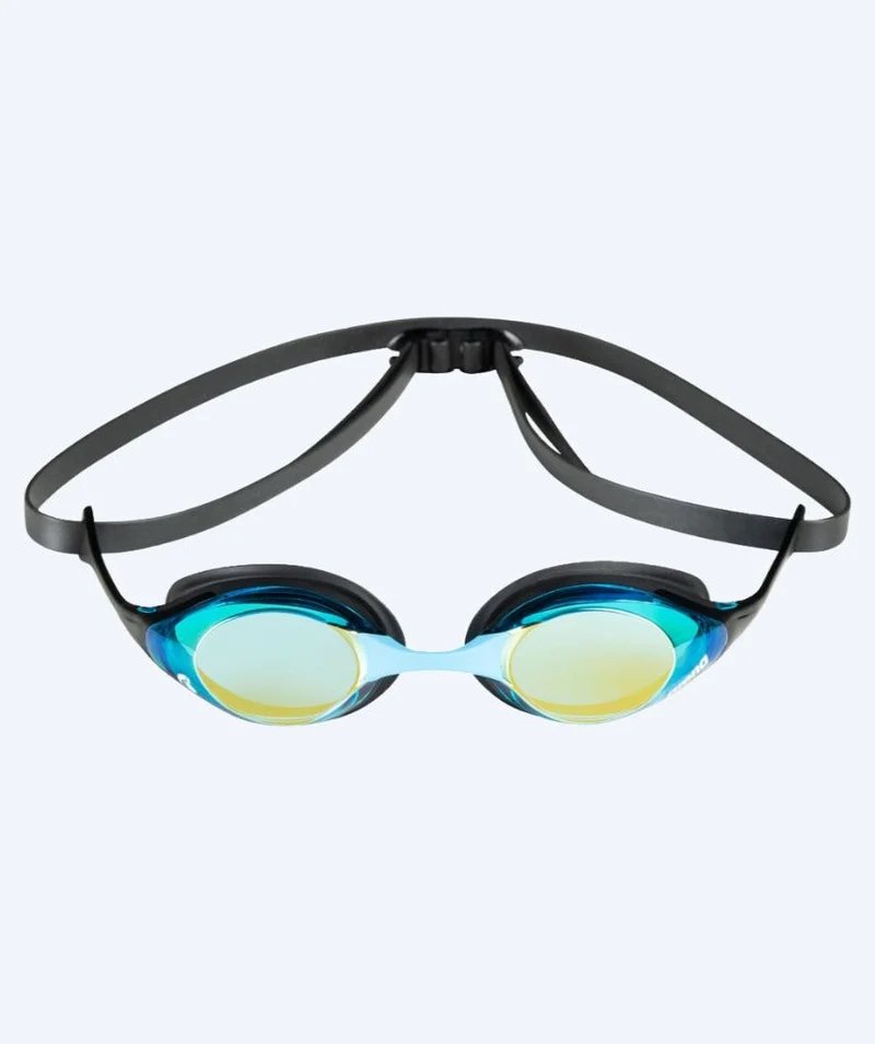 Arena Schwimmbrille - Cobra SWIPE Mirror - Schwarz/aqua