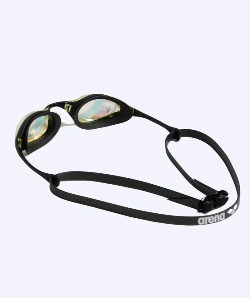 Arena Schwimmbrille - Cobra SWIPE Mirror - Schwarz/Gelb