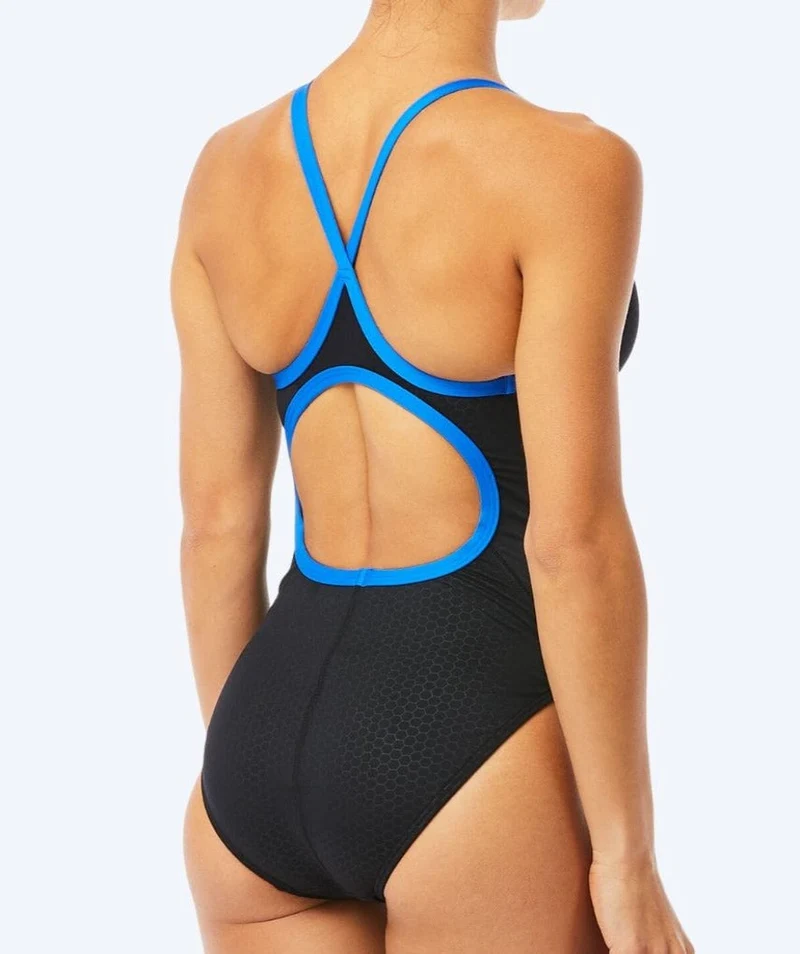 TYR Badeanzug für Damen - Durafast Elite Hexa - Schwarz/Blau