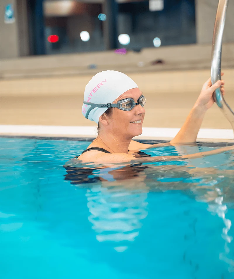 Watery Schwimmbrillen mit Sehstärke für Kurzsichtige Erwachsene - (-1.5) – (-7.0) - Ridley - Schwarz