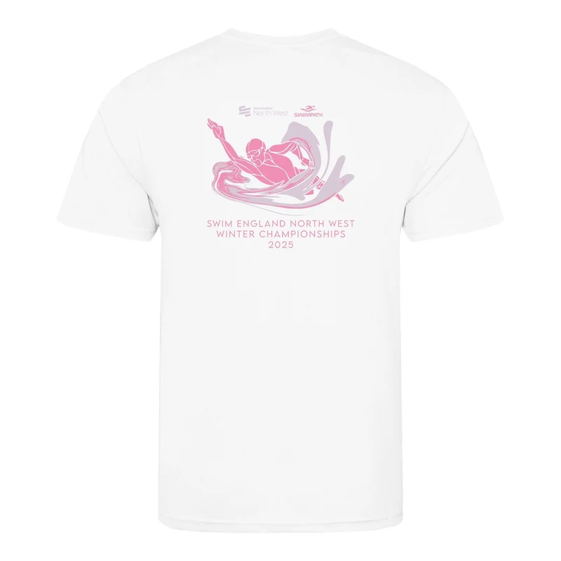 Swim England North West Winter Championships 2025 T-Shirt - Arctic White