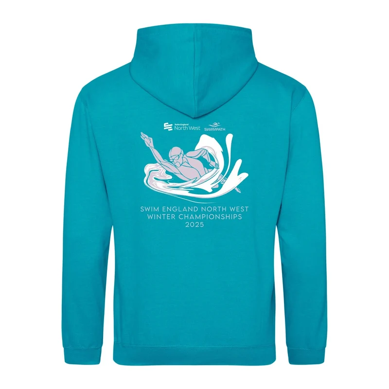 Swim England North West Winter Championships 2025 Hoodie - Lagoon Blue