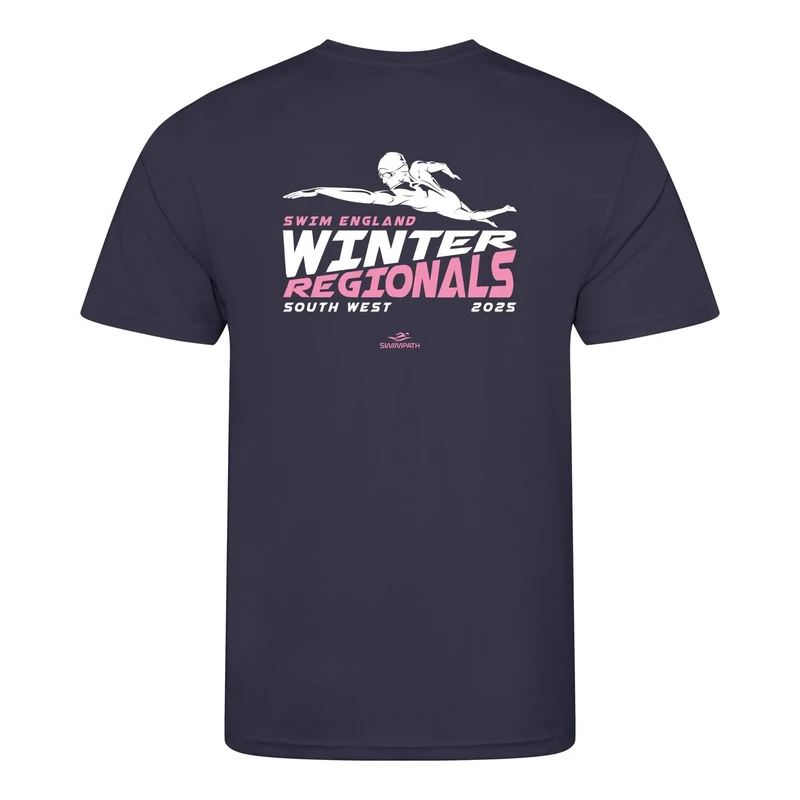 Swim England South West Winter Regionals 2025 T-Shirt - Oxford Navy