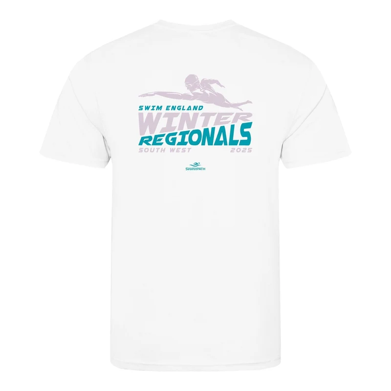 Swim England South West Winter Regionals 2025 T-Shirt - Arctic White