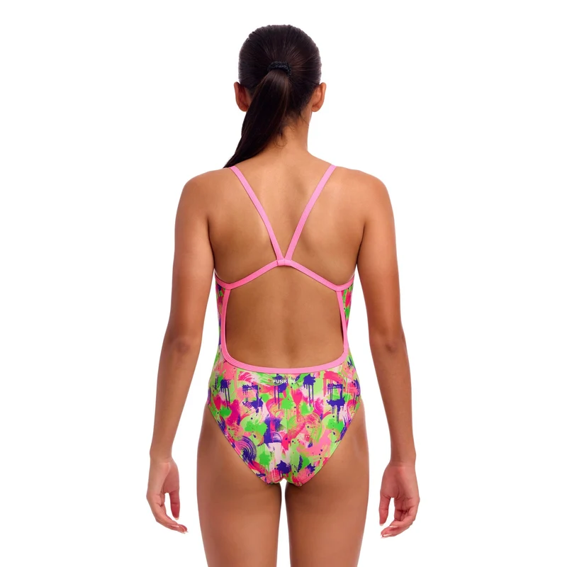 Funkita Splat Spot Single Strap Girls Swimsuit