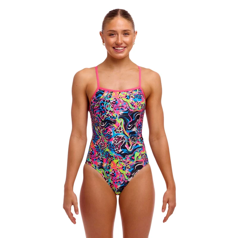 Funkita Lolly Leopard Single Strap Womens Swimsuit