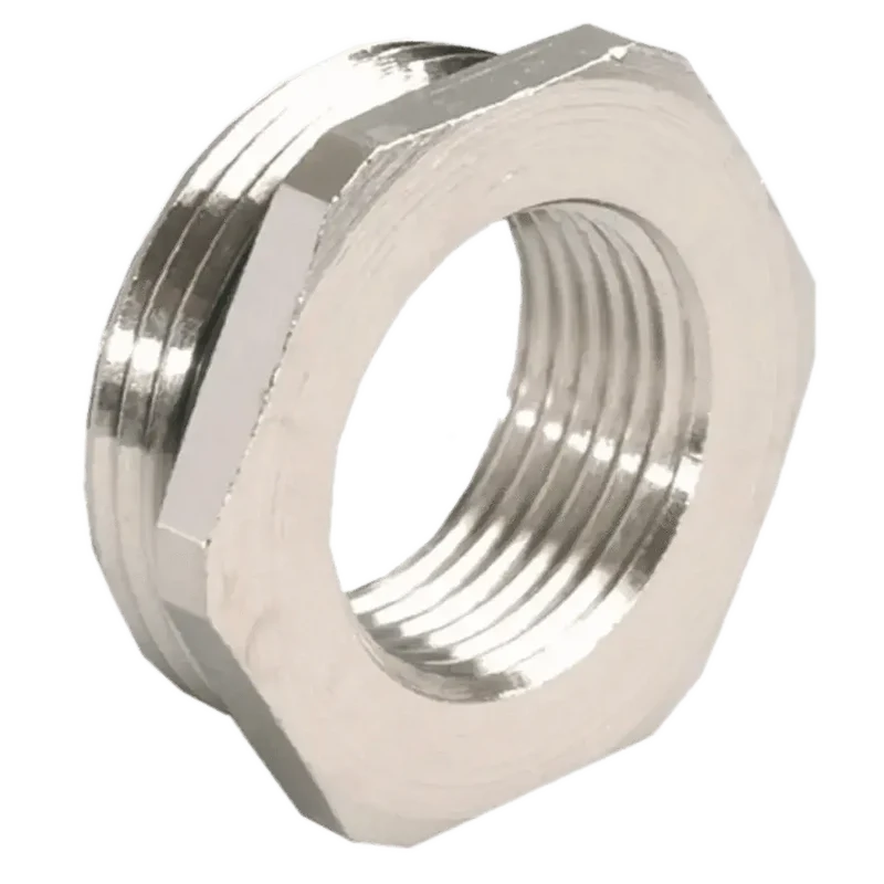 WAM E/O Cord Adapter from M16x1.5 to M12x1.5 nickelplated M16x1.5 to M12x1.5