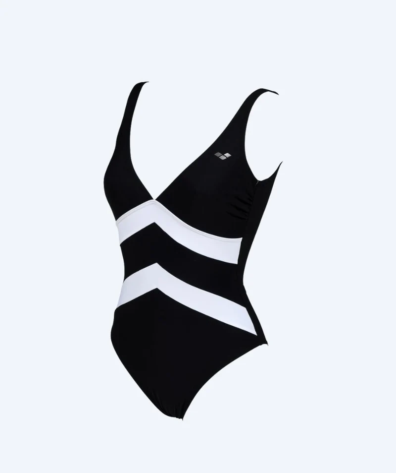 Arena Badeanzug für Damen - Vera Wing - Schwarz/Weiß