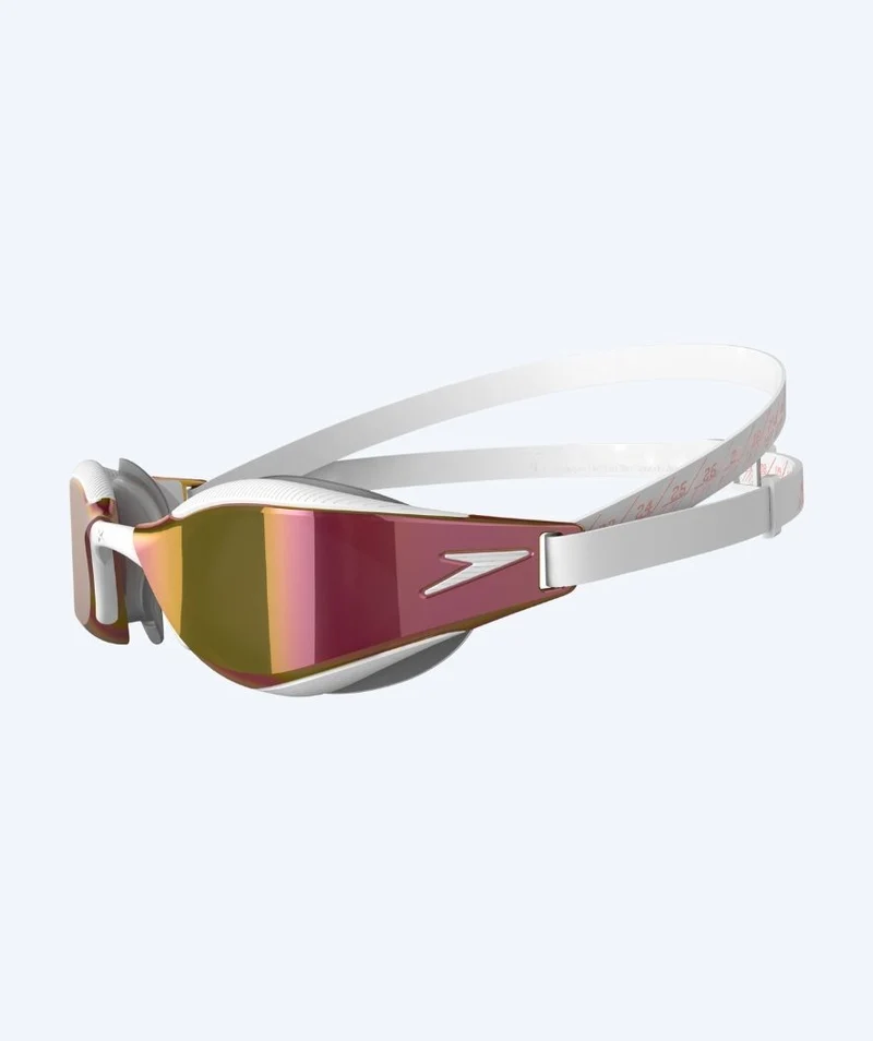 Speedo Elite Schwimmbrillen - Fastskin Hyper Elite Mirror - Gold/Weiß