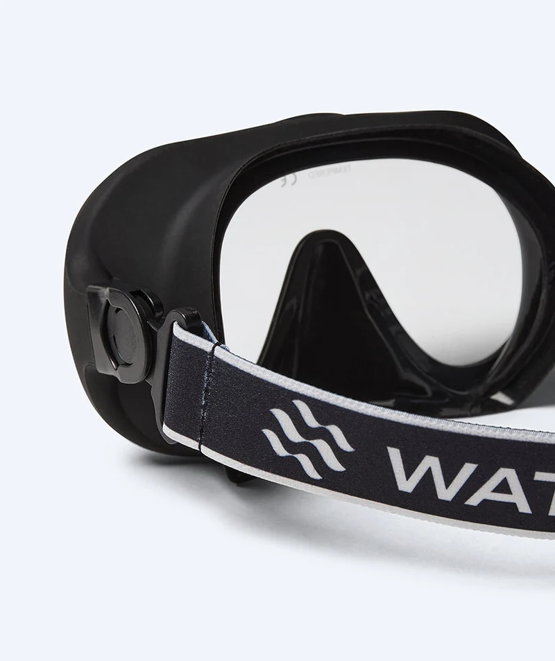 Watery Schnorchelset für Erwachsene (ab 15 Jahre) - Launch/Alton - Schwarz/Weiß