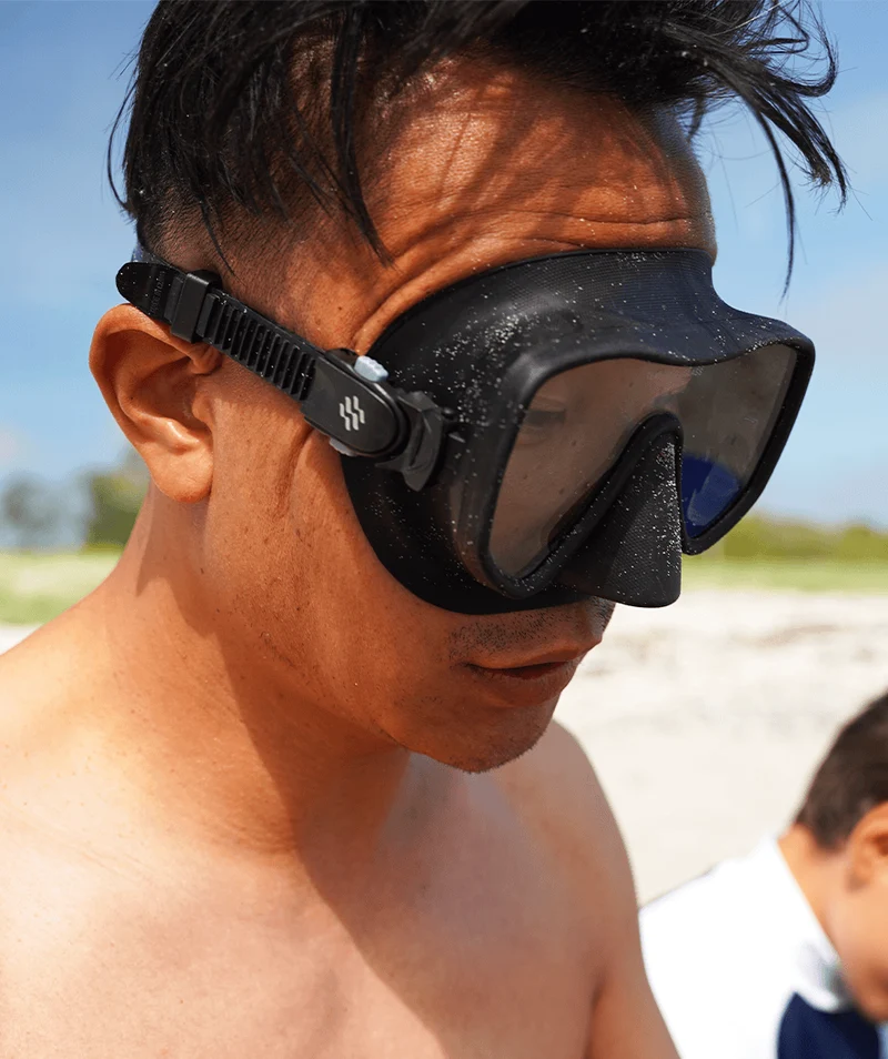 Watery Tauchmaske für Erwachsene (ab 15 Jahre) - Coast - Schwarz