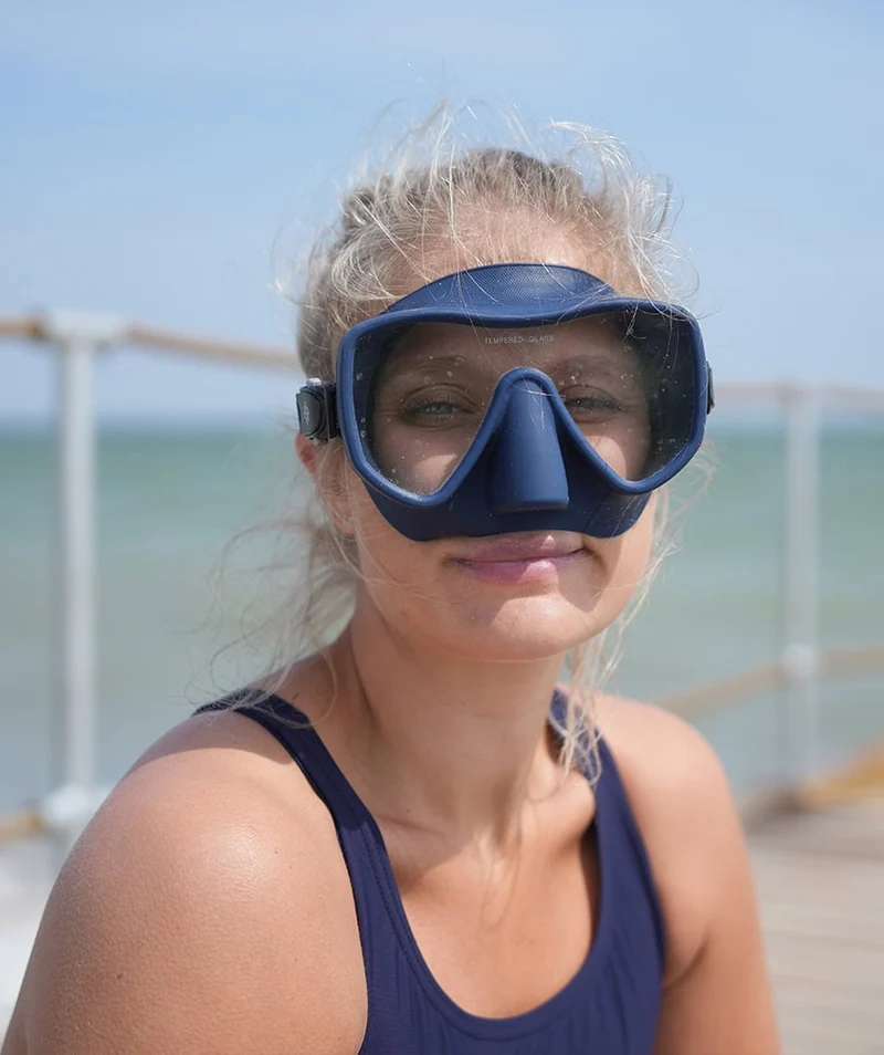 Watery Tauchmaske für Erwachsene (ab 15 Jahre) - Coast - Dunkelblau