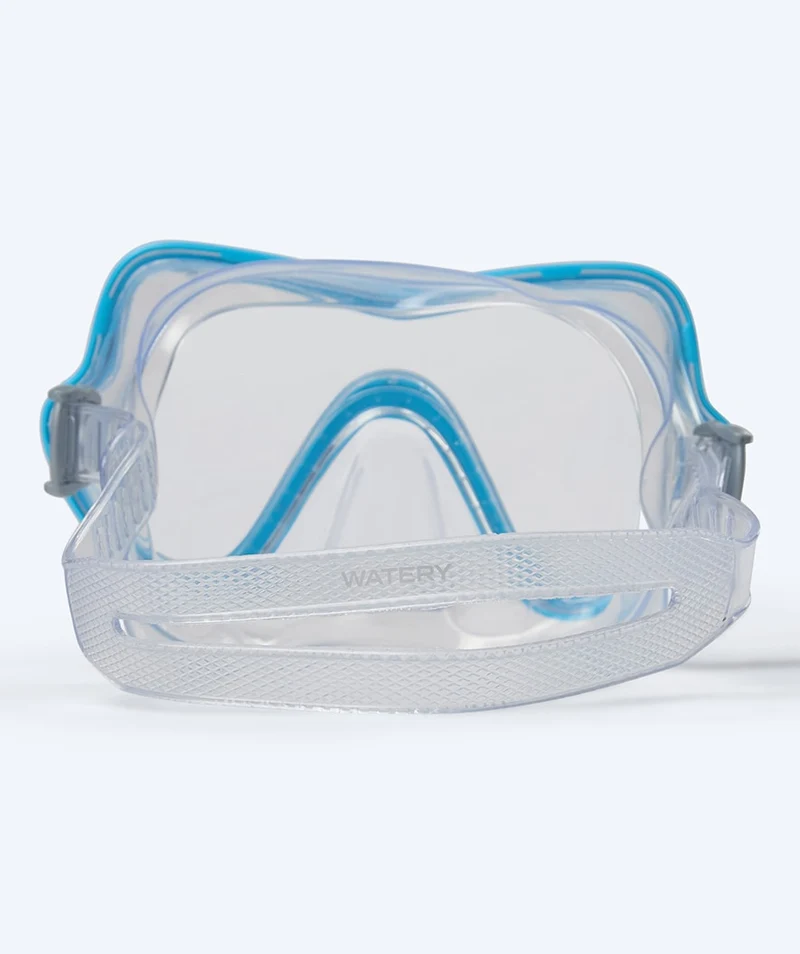 Watery Tauchmaske für Junioren (8-15) - Trigger - Blau/Klar