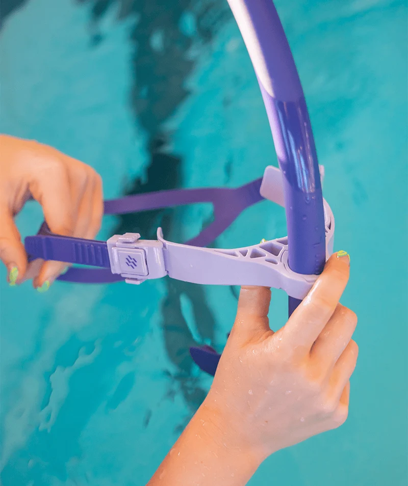 Watery Mittelschnorchel zum Schwimmen - Phoenix Elite - Lila