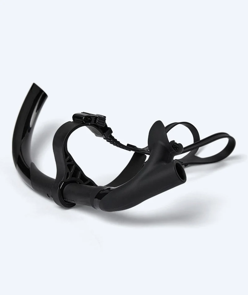 Watery Mittelschnorchel zum Schwimmen - Phoenix Elite - Schwarz
