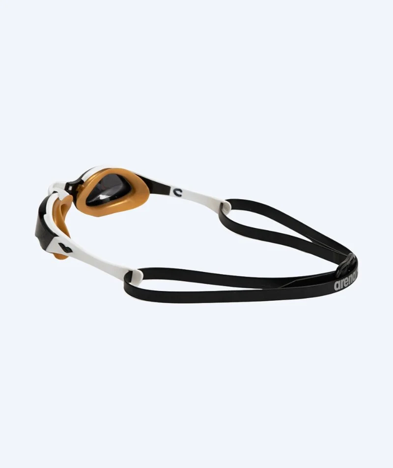 Arena Schwimmbrille - Cobra Edge SWIPE - Weiß/Gold (Smoke Scheiben)