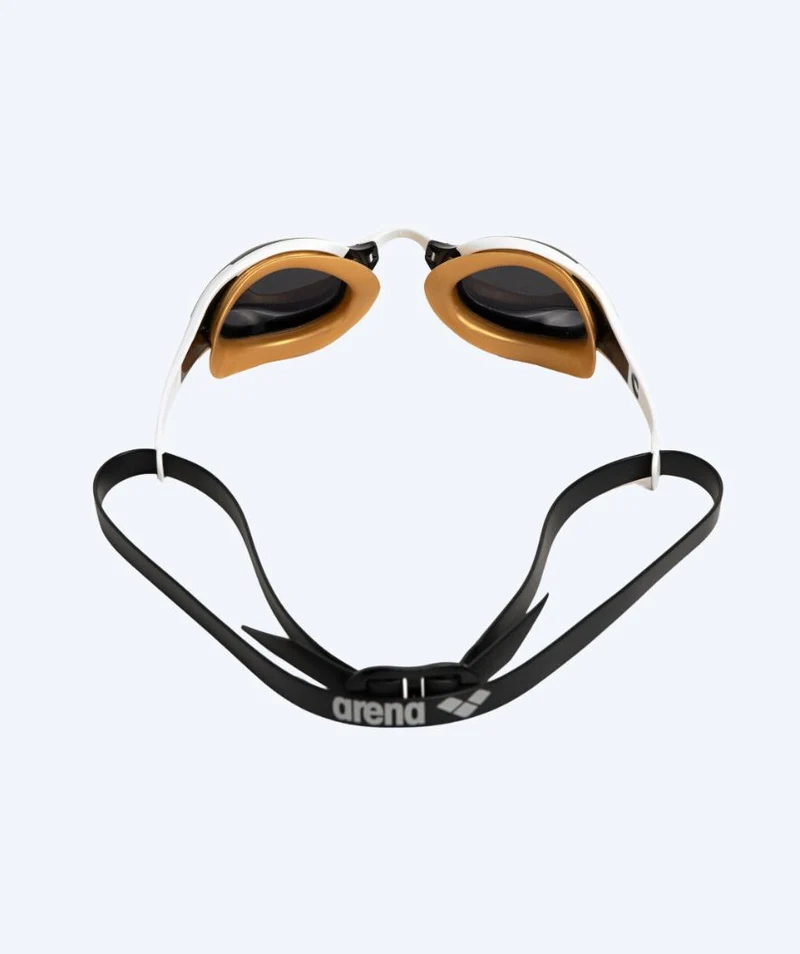 Arena Schwimmbrille - Cobra Edge SWIPE - Weiß/Gold (Smoke Scheiben)