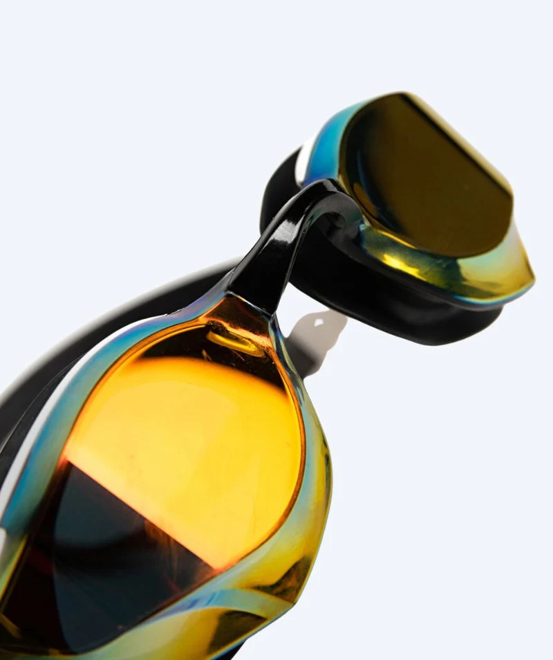 Arena Elite Schwimmbrillen - Cobra Edge SWIPE Mirror - Weiß/Gold