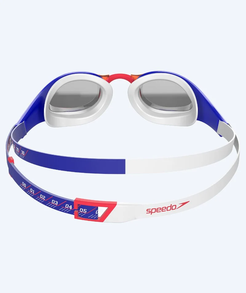 Speedo Elite Schwimmbrillen - Fastskin Pure Focus Mirror - Rot/Blau