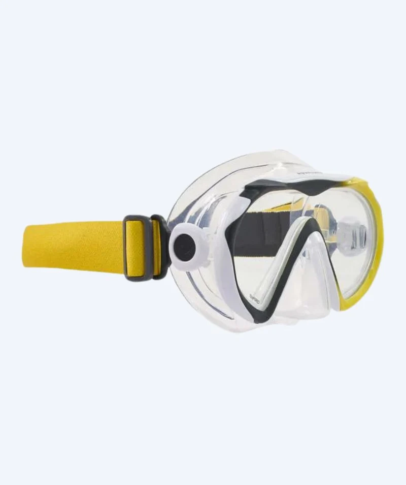 Aqualung Tauchmaske für Erwachsene (ab 12 Jahre) - Compass - Schwarz/Gelb