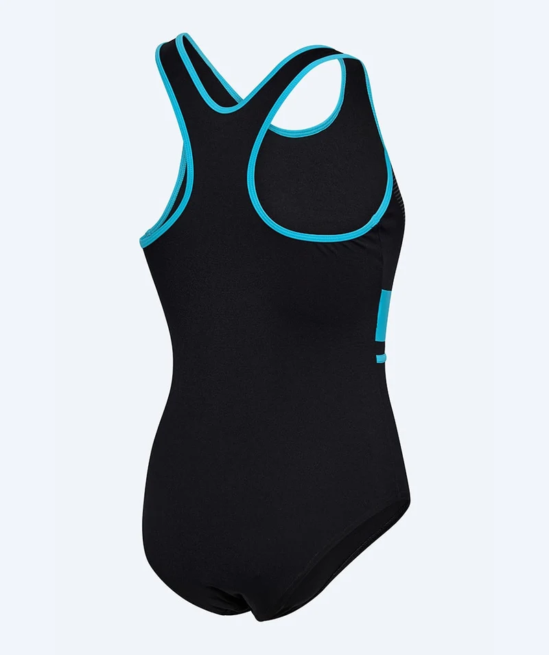 Watery Badeanzug für Damen - Conway - Schwarz/Hellblau