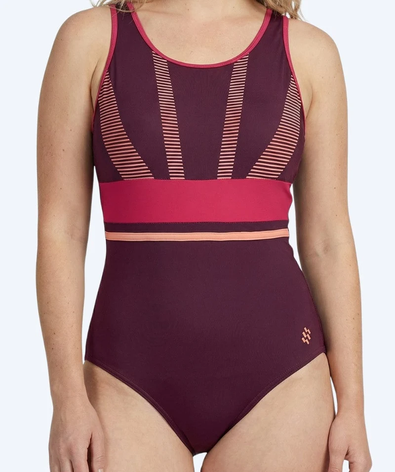 Watery Badeanzug für Damen - Conway - Lila/Hellrosa