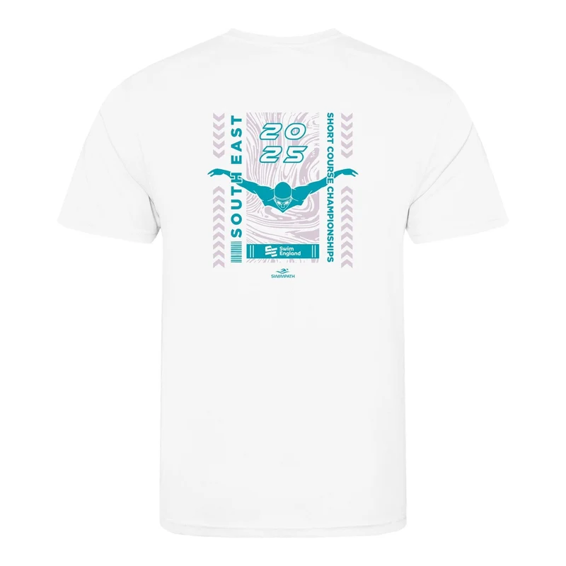 Swim England South East Short Course Championships 2025 T-Shirt - Arctic White