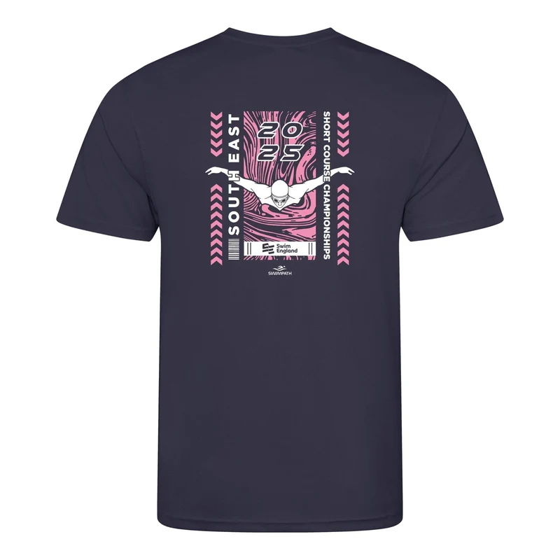 Swim England South East Short Course Championships 2025 T-Shirt - Oxford Navy