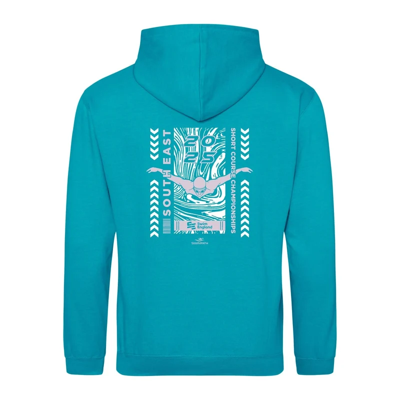 Swim England South East Short Course Championships 2025 Hoodie - Lagoon Blue