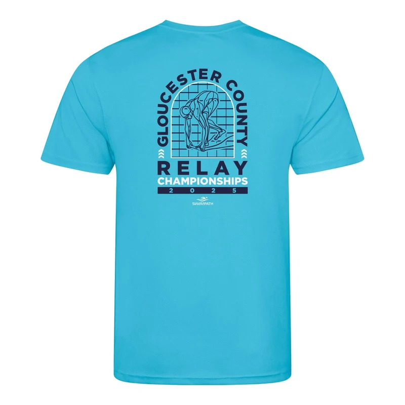 Gloucester County ASA Relay Championships 2025 T-Shirt - Hawaiian Blue