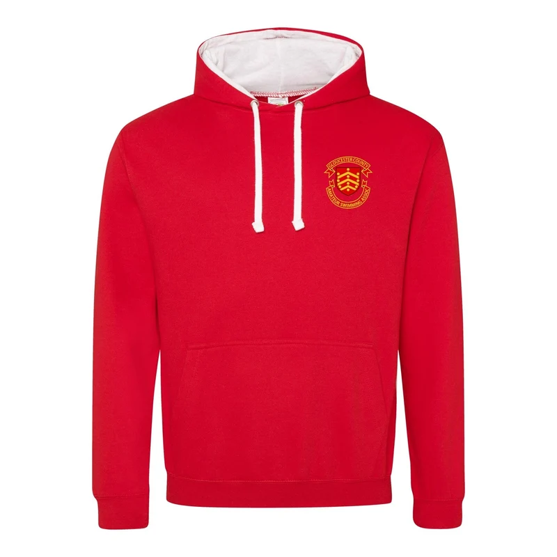 Gloucester County ASA Relay Championships 2025 Hoodie - Fire Red / Arctic White