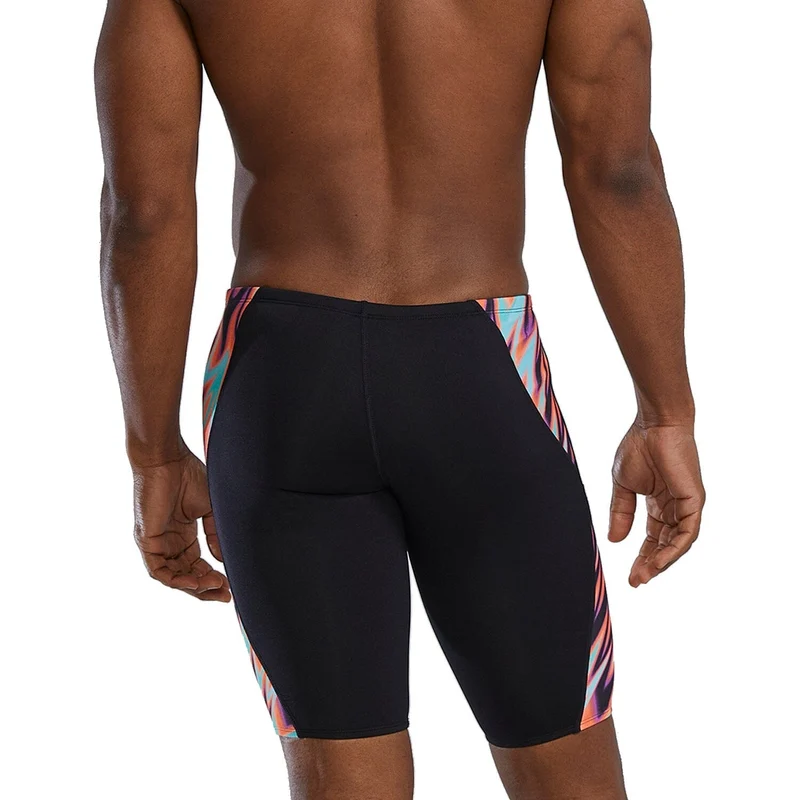 TYR Disarray Durafast Elite Blade Splice Men's Jammer - Orange/Multi