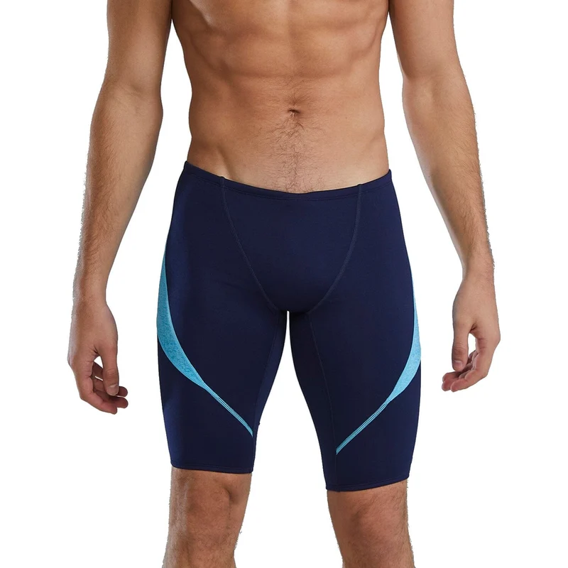 TYR Lapped Durafast Elite Blade Splice Men's Jammer - Light Blue/Aqua