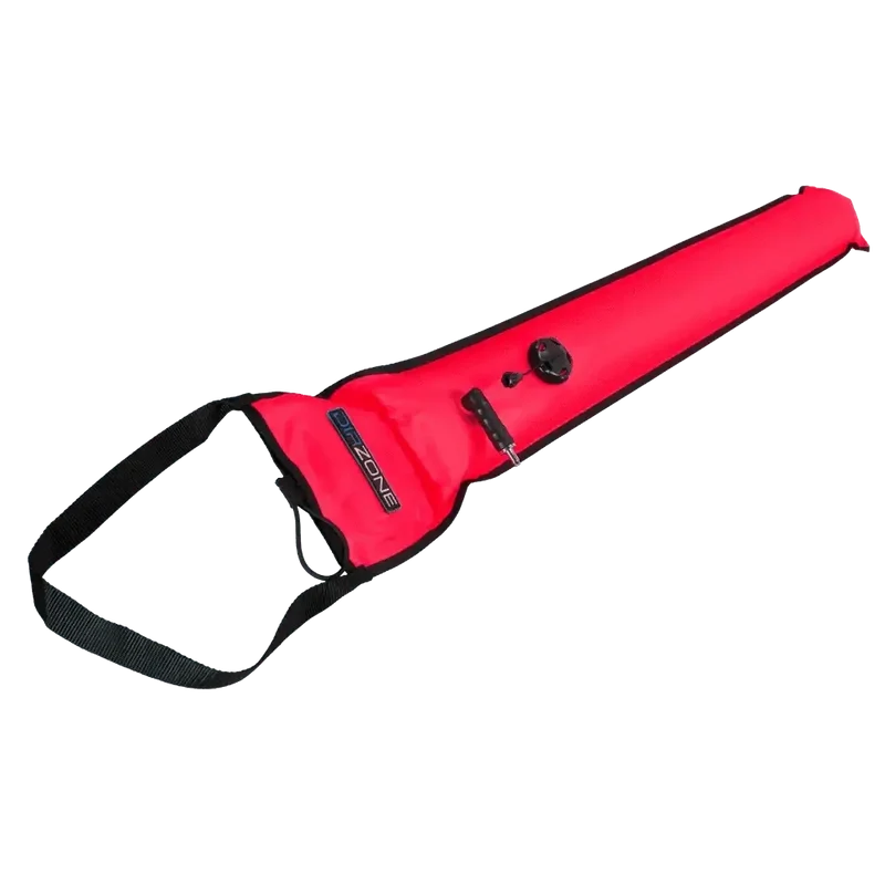 DIRZONE alert marker 122cm with duckbill, small OPV orange 122cm