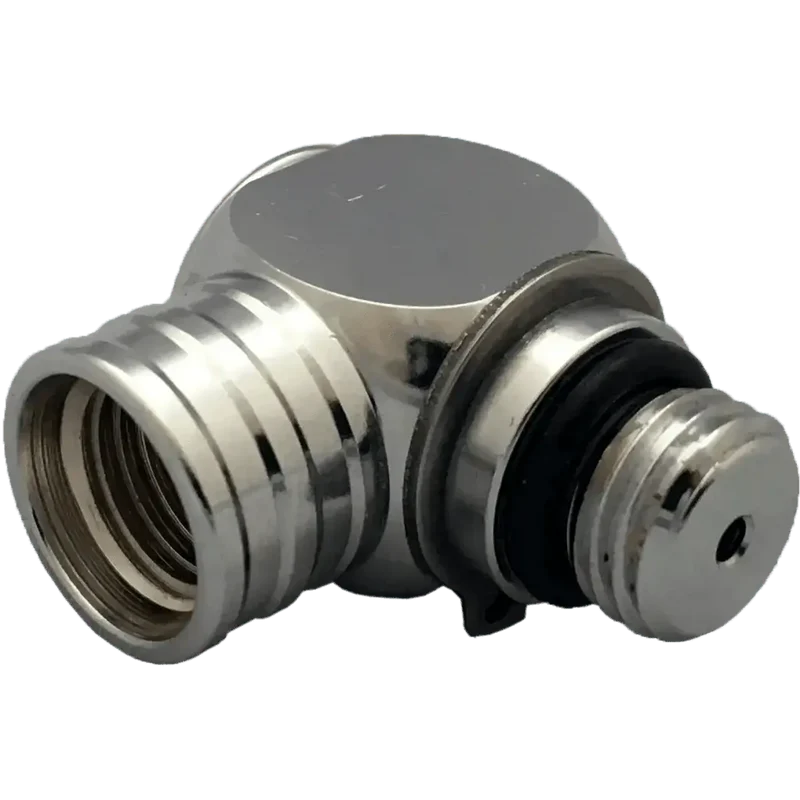 XSSCUBA 90 angel adapter HP with swivel chrome 7/16 inch