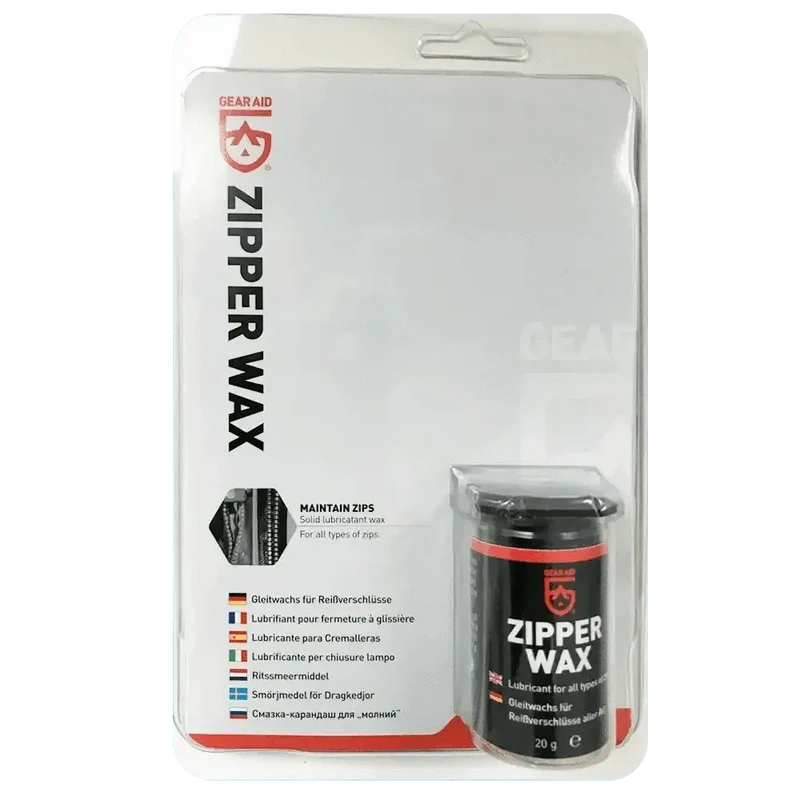 GEAR AID ZIPPER WAX yellow 20g