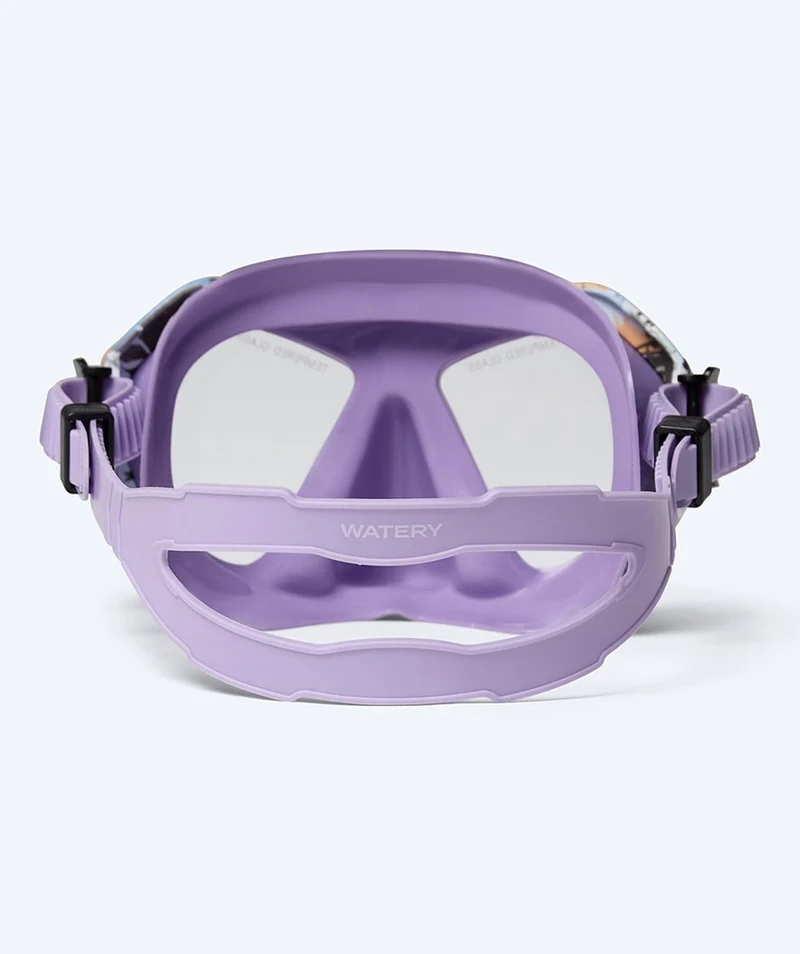 Watery Tauchmaske für Junioren (8-15) - Riku Camo - Lila